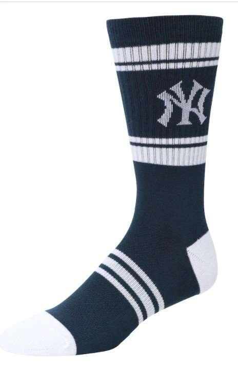 Socks with baseball team design