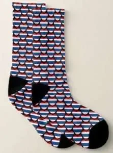 Socks with the flag of Thailand