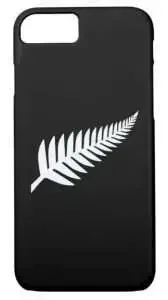 Phone case with a silver fern