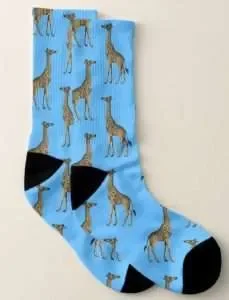 socks with giraffes