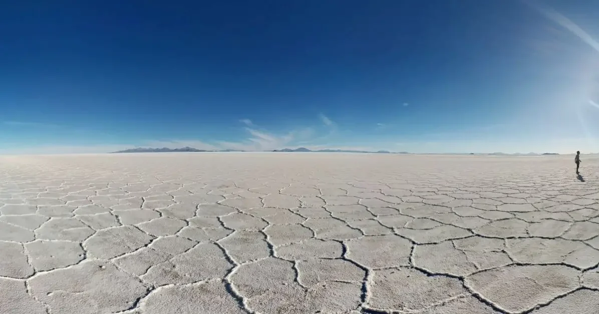 Salt flakes in Bolivia