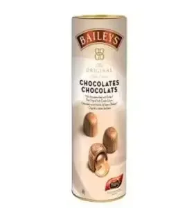 Chocolate gifts for alcohol loves; a box of chocolate filled with baileys