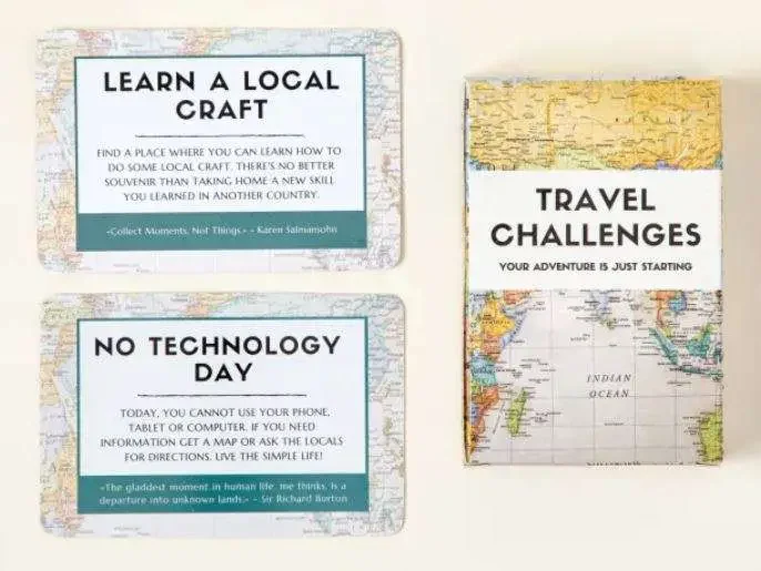 Travel challenges cards