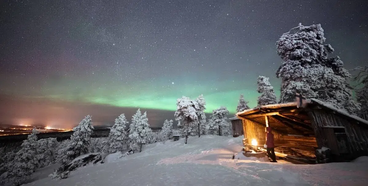 Northern light in Finland