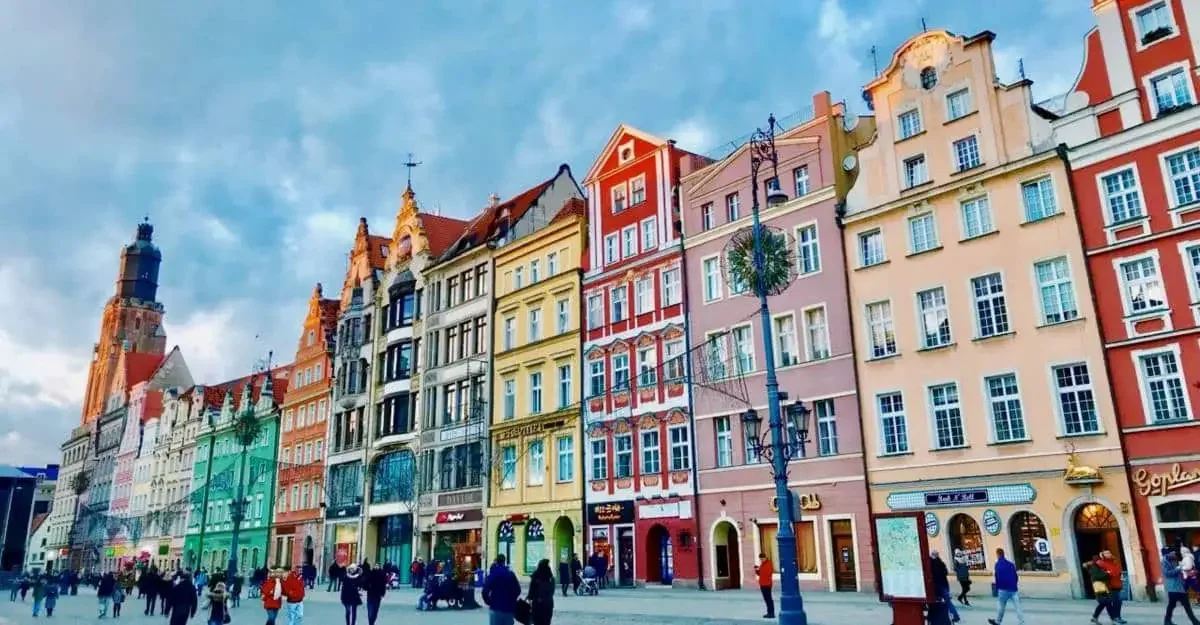 Town square in Poland