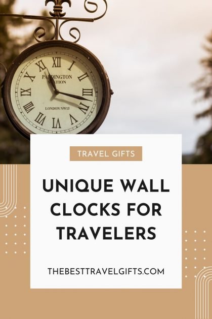 25 unique travel-themed wall clocks for travelers