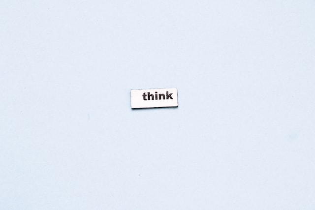 Sign with "think"