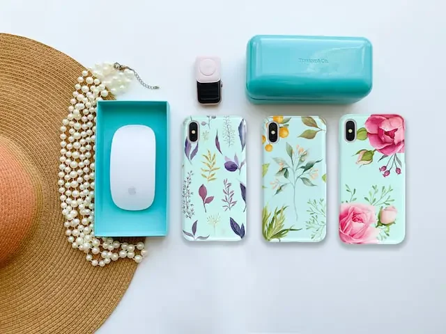 Sunhat and floral phone cases