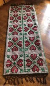 A handmade rug from Albania