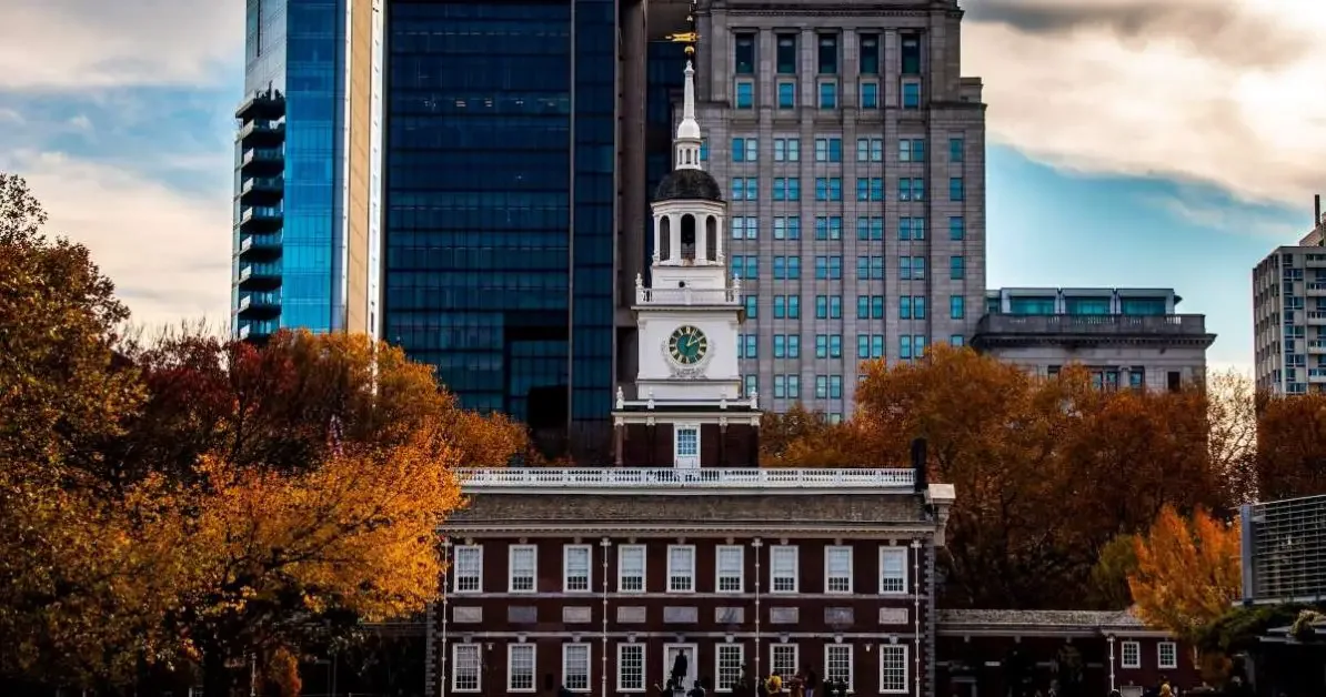 Independence hall in Philadelphia