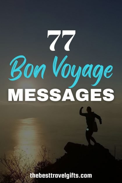 77 Bon voyage messages with a photo of a silhoutte at sunrise