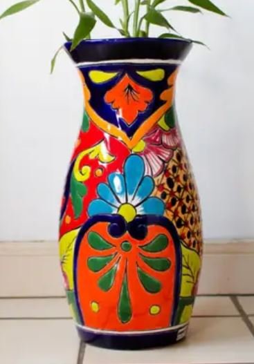 Vase with flowers from Mexico