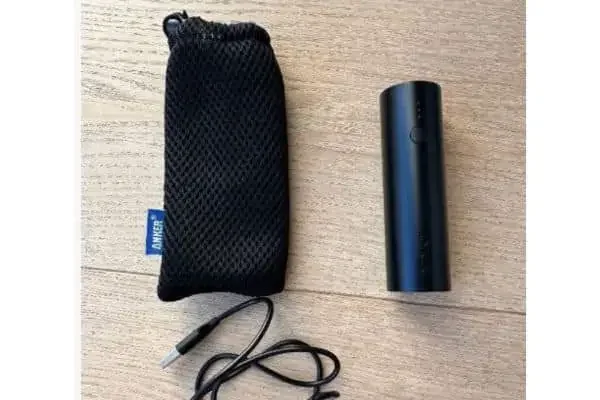 An Anker power bank with a bag