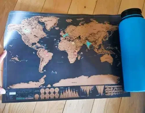 A scratch map of the entire world