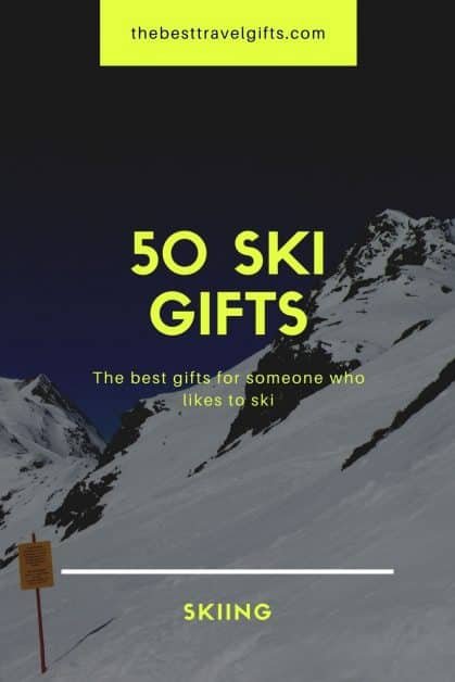 50 Ski gifts: the best gifts for someone who likes to ski with a photo of a slope