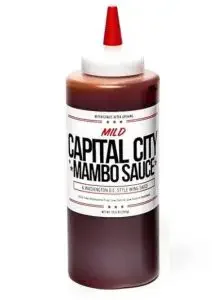 A bottle of capital Mambo Sauce from Washington DC