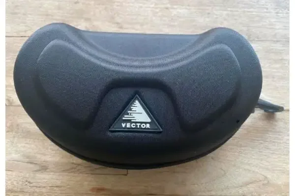 A black case for ski goggles