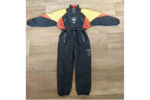 A retro skiing suit