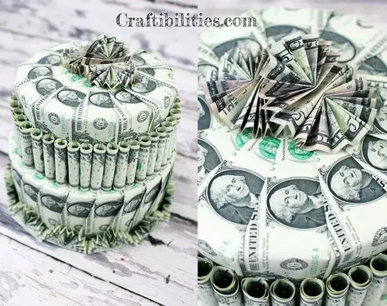 Cake made from cash