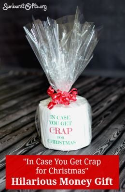 Toilet roll with "in case you get crap this year"