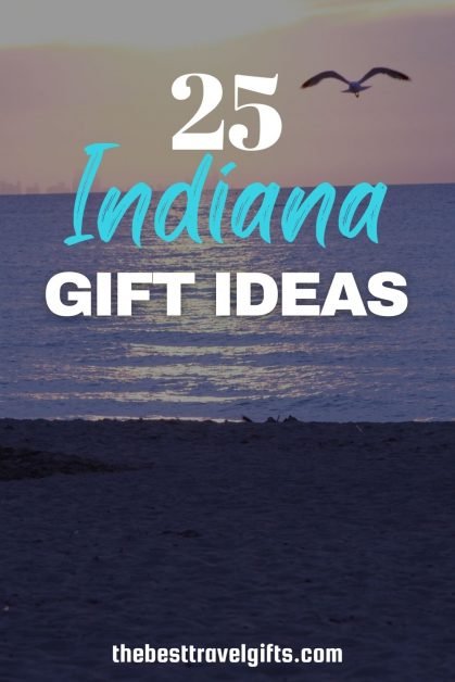 25 Indiana-themed gifts with a photo of a beach in Indiana