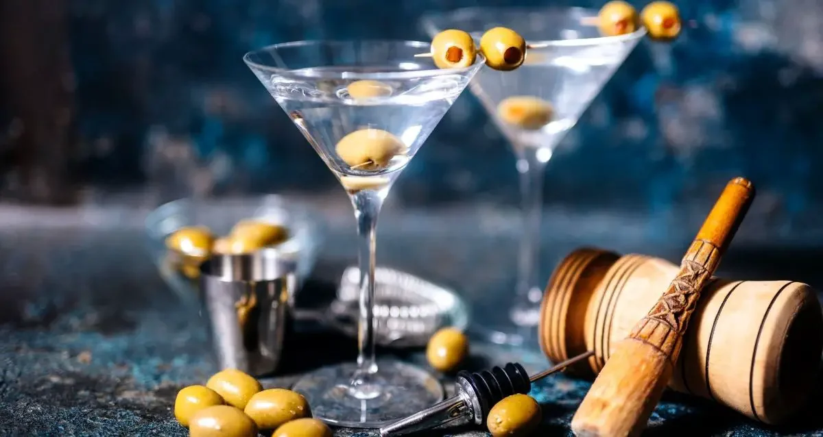 Two glasses of martini