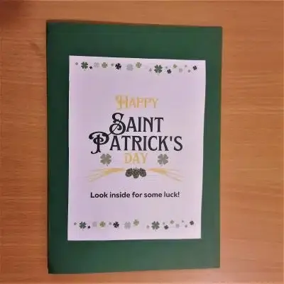 St. Patrick's Day craft card