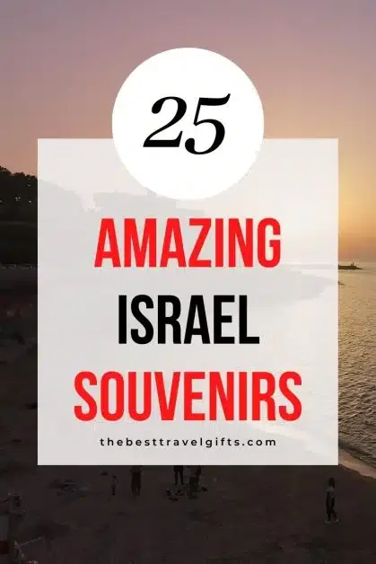 25 Amazing Israel gifts & souvenirs with a photo of Jaffa port at sunset