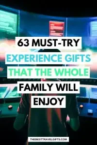 63 Must-try experience gifts for kids that the whole family will enjoy with a photo of a kid in a simulator