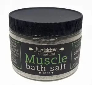 A can of muscle bath salt