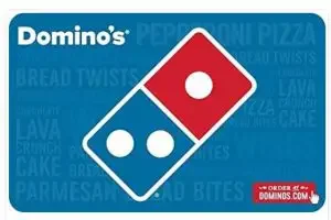 A dominos gift card