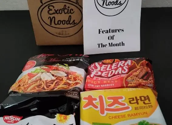 Exotic noodles, four packages