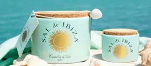 Two containers with "Sal de Ibiza"