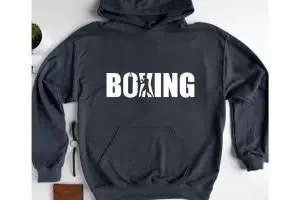 Hoodie with boxing and an icon of a boxer
