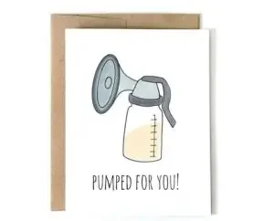Funny pun card for new parents