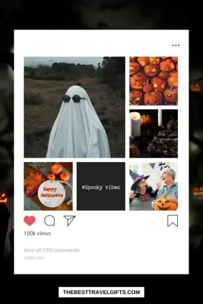Funny Halloween Instragram captions with photos from Halloween