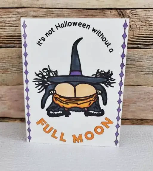 Funny dirty Halloween card