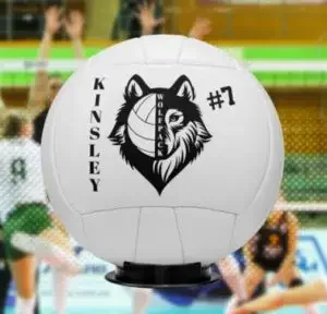 A personalized volleyball