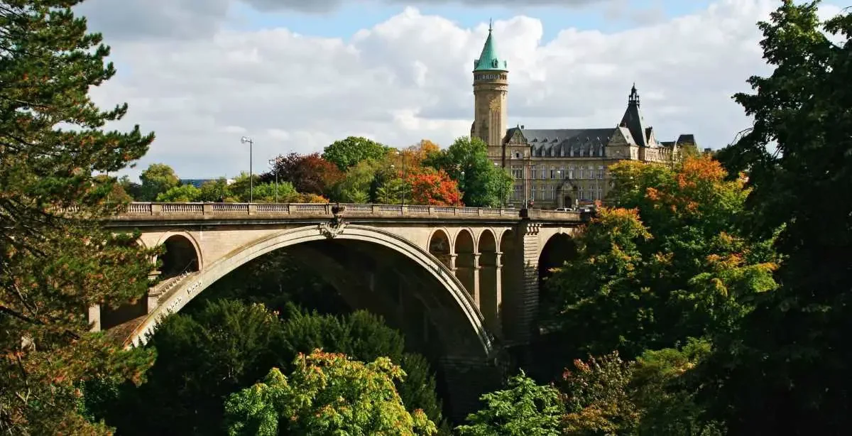 A bridge and a castle in Luxembourg