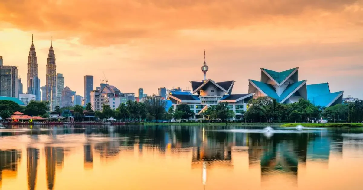 A photo of the skyline of Kuala Lumpur in Malaysia
