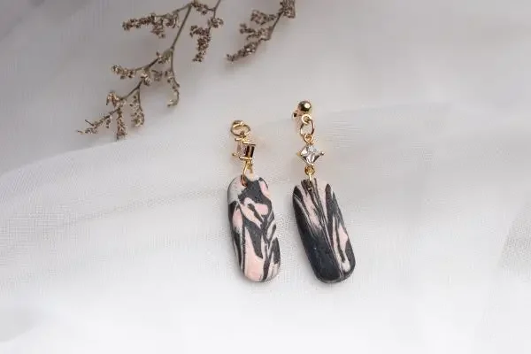 A set of selfmade earrings