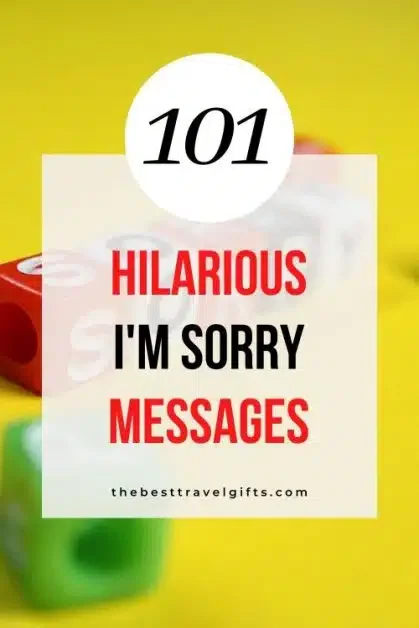 101 Hilarious I'm sorry messages