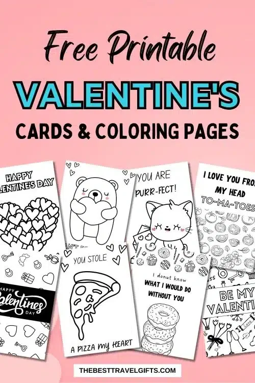 9 Free Valentine Coloring Pages & Cards To Make At Home