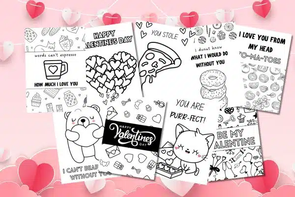 valentines day coloring sheet certificate for brothers