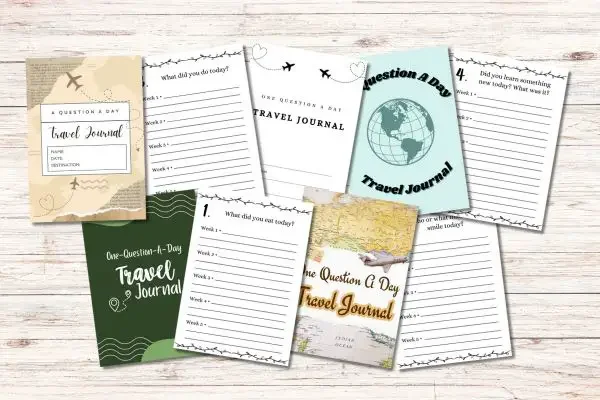 9 examples of printable travel journals