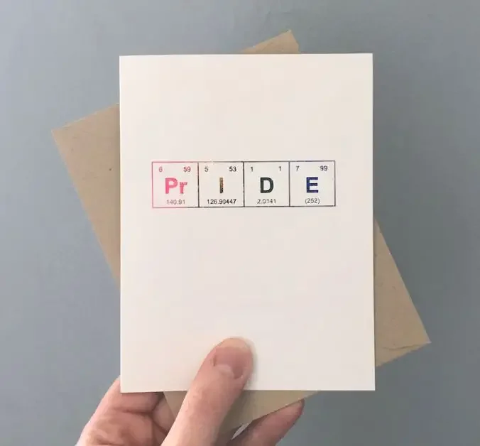 A funny card for pride month