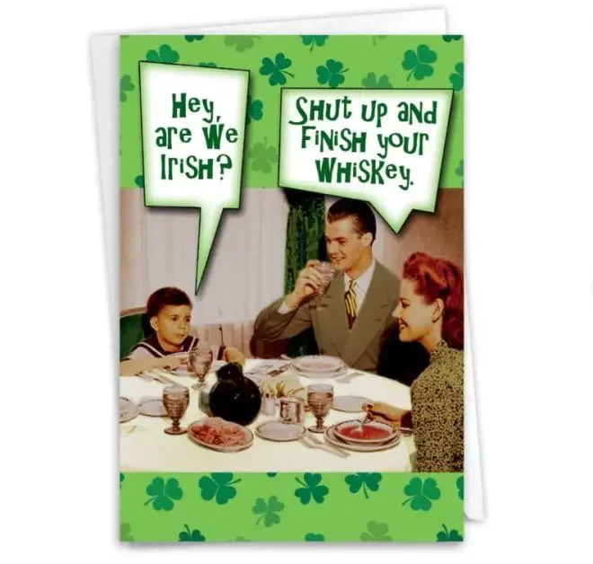 A funny card for St Patrick's Day