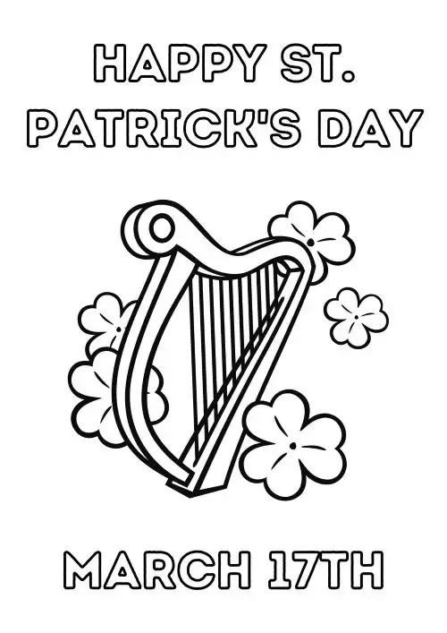 Free St Patrick's Day coloring page