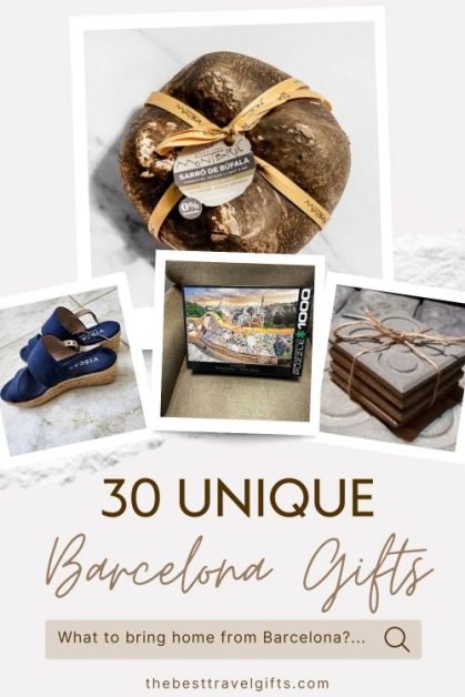 30 Barcelona gifts with four images of gift ideas
