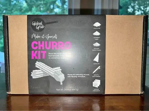 The box of DIY churro kit